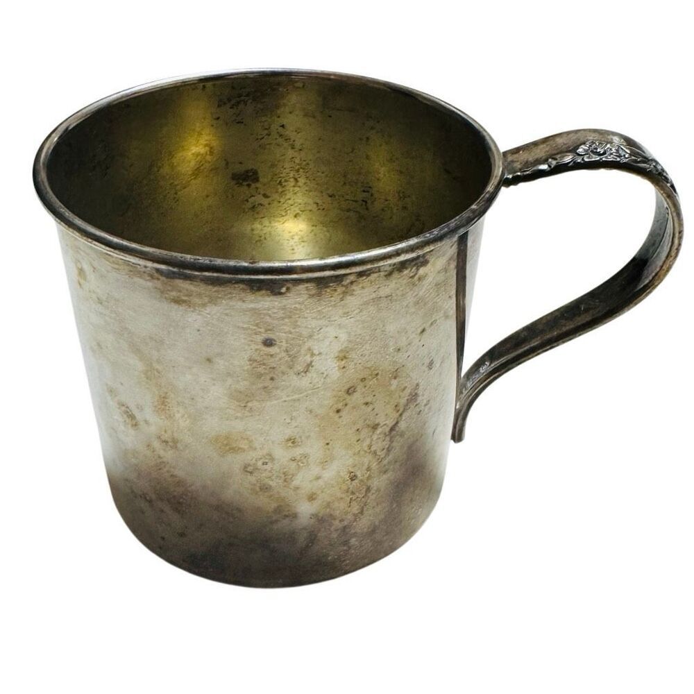 Lilac Time Rogers 1881 Silverplate child’s cup - Circa r